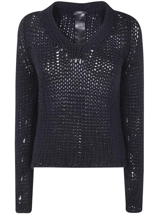 25FW 사피오 셔츠 N25 AGNEAU Black