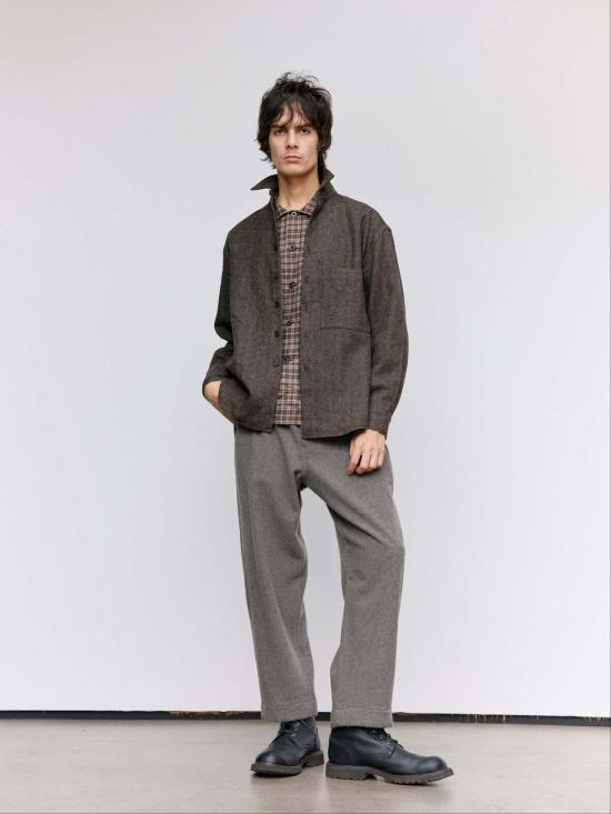  Evan Kinori 긴팔 셔츠 에반 키노리 빅  투 - EVAN KINORI