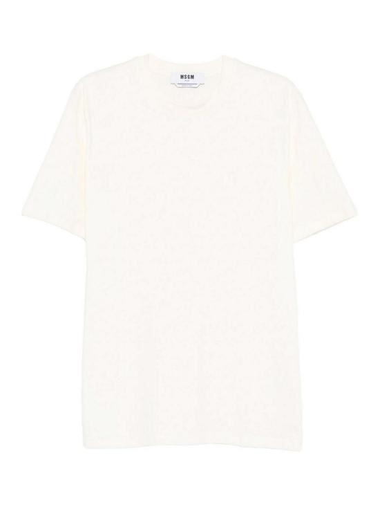  엠에스지엠 반팔 티셔츠 3940MM12525779802 White