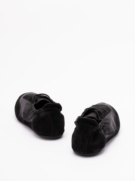 26SS 프라다 컬랩스 리나일론 앤 스웨이드 엘라스티사이즈 스니커즈 2EG479D7CFG001F0002 Black - PRADA