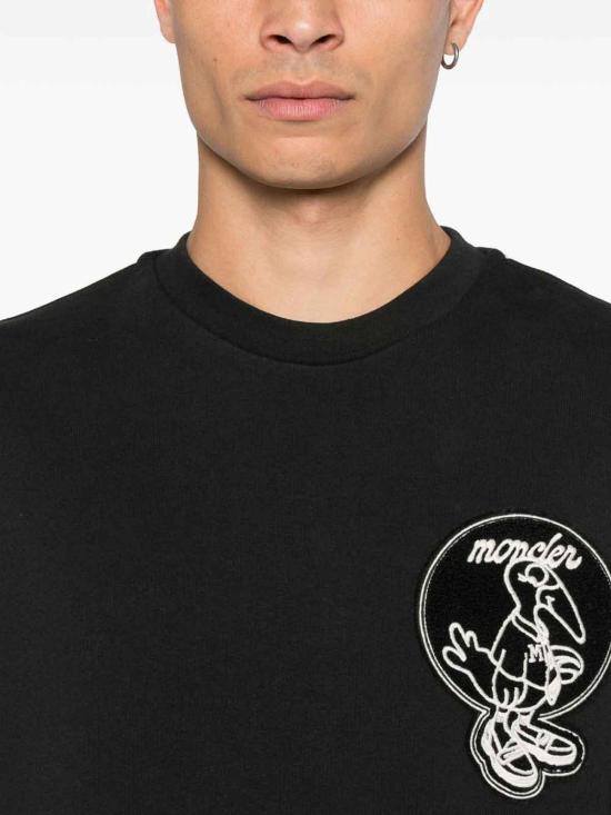  몽클레어 마스코트 패치 코튼 스웨트셔츠 K20918G00019899V4998 Grey - MONCLER