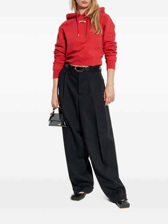 26FW 자크뮈스 르 그로그랭 후드 티셔츠 HOW00247AJ00109471 Red - JACQUEMUS