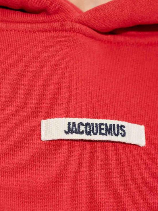 26FW 자크뮈스 르 그로그랭 후드 티셔츠 HOW00247AJ00109471 Red - JACQUEMUS