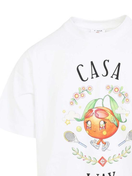  카사블랑카 반팔 티셔츠 MAW25JTS00102 White - CASABLANCA