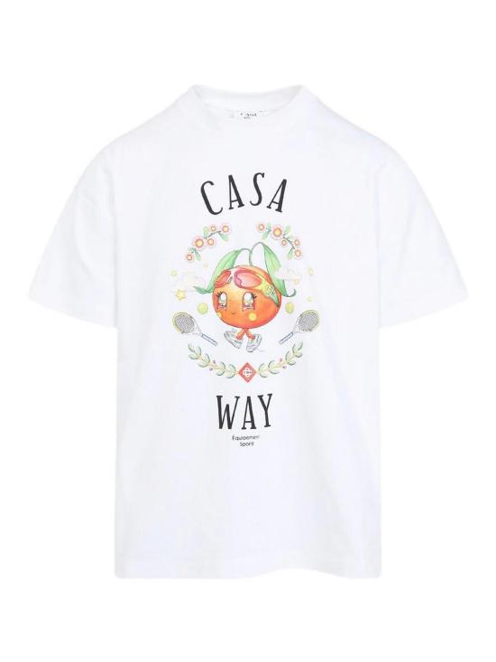  카사블랑카 반팔 티셔츠 MAW25JTS00102 White