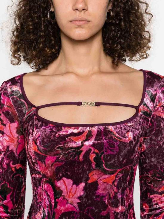  베르사체 미디 스커트 79HAO922JS508317 Dark Red - VERSACE