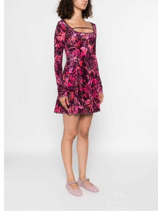  베르사체 미디 스커트 79HAO922JS508317 Dark Red - VERSACE