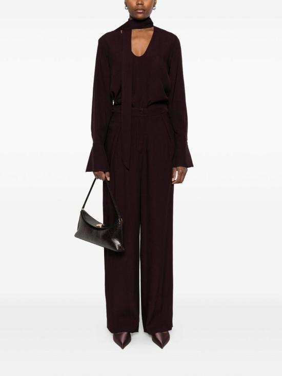 26FW 라쿠엘 디니즈 스트레이트 팬츠 9003009NUZ000100000302 Dark Red - RAQUEL DINIZ