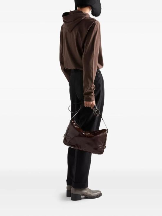  프라다 반팔 티셔츠 UJL46C17Z3SOOOF0324 Brown - PRADA