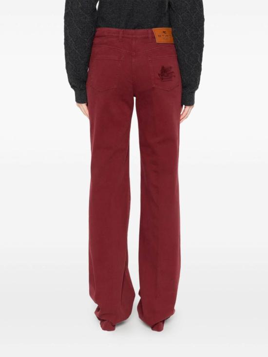 25FW 에트로 스트레이트 팬츠 WRNB0026AV689F0130 Dark Red - ETRO
