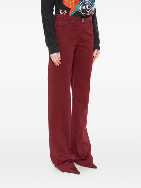 25FW 에트로 스트레이트 팬츠 WRNB0026AV689F0130 Dark Red - ETRO