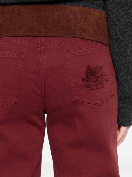 25FW 에트로 스트레이트 팬츠 WRNB0026AV689F0130 Dark Red - ETRO