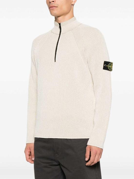  스톤 아일랜드 스웨터 K2S155100024S00L7V0093 White - STONE ISLAND