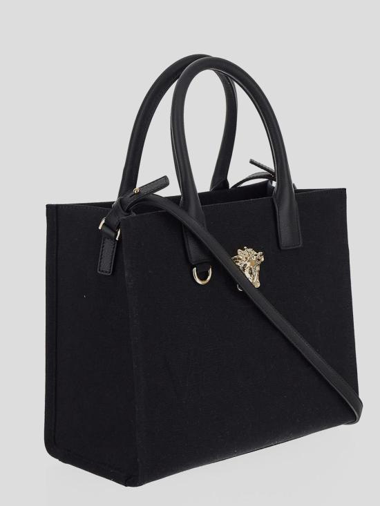  베르사체 La Medusa 라 메두사 캔버스 토트백 10058611A030951B00V Black - VERSACE