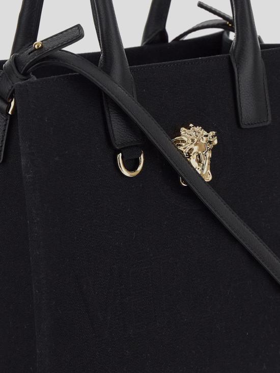  베르사체 La Medusa 라 메두사 캔버스 토트백 10058611A030951B00V Black - VERSACE