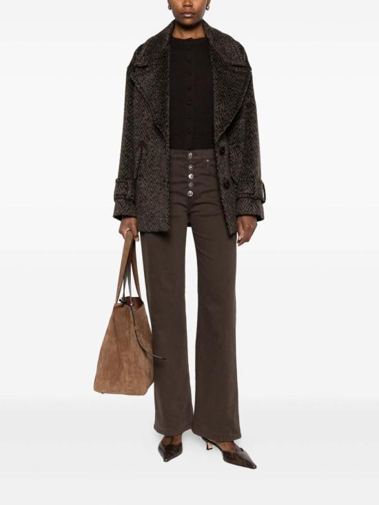 25FW 돈답 스트레이트 팬츠 DP427BGSE043DPTDDD737 Brown - DONDUP