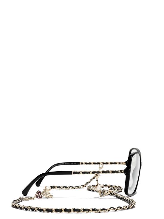 26FW 샤넬 선글라스 CH5210Q C622S4 BLACK GOLD - CHANEL