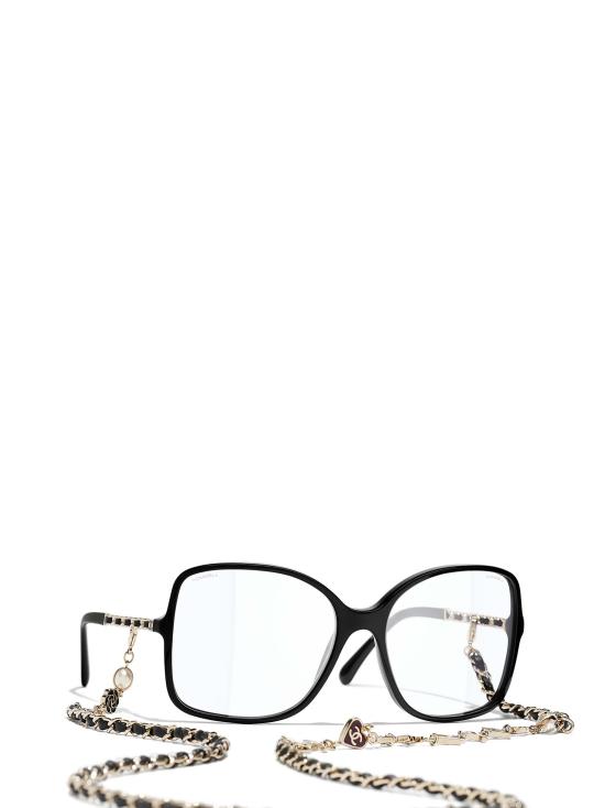 26FW 샤넬 선글라스 CH5210Q C622S4 BLACK GOLD - CHANEL