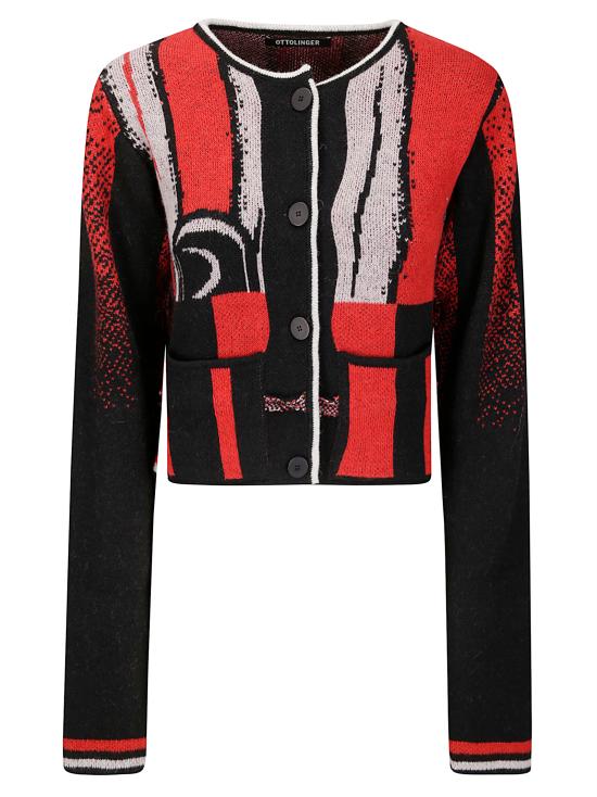 25FW 오토링거 후드 티셔츠 10760250701 BLKRED Sporty Red