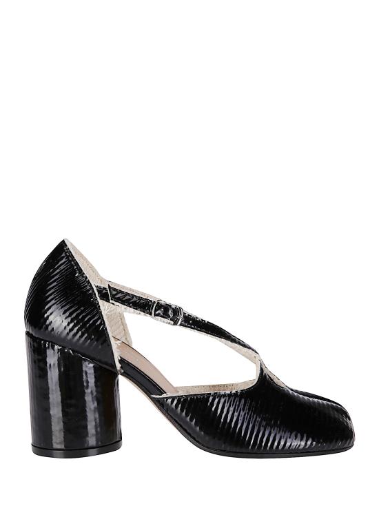 25FW 마르지엘라 힐/펌프스 S58WL0304P7429 H8650 Black Ecru