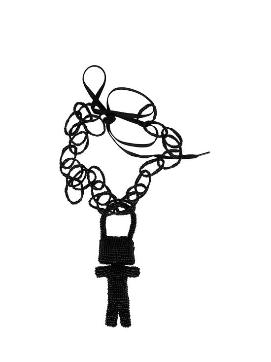 25FW 제지아 목걸이/팬던트 MW25MJDMJD046RAPERL J0286 Black robot - JEJIA