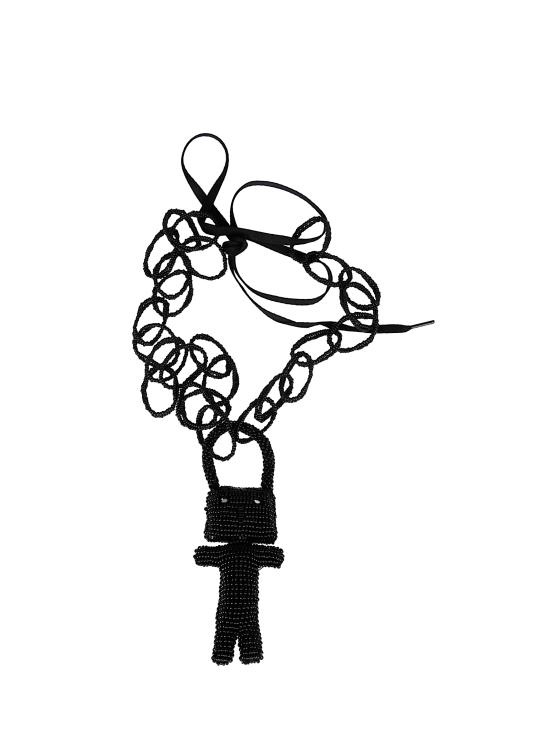 25FW 제지아 목걸이/팬던트 MW25MJDMJD046RAPERL J0286 Black robot