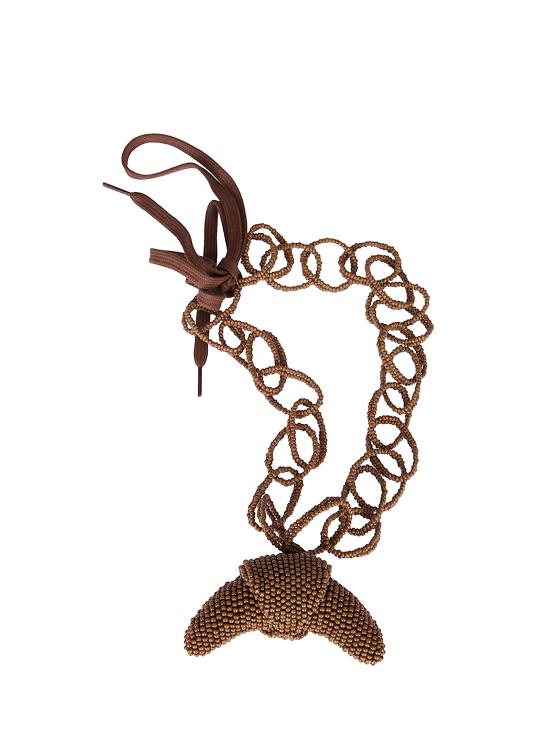 25FW 제지아 목걸이/팬던트 MW25MJDMJD046RAPERL J0284 Brown croissant - JEJIA