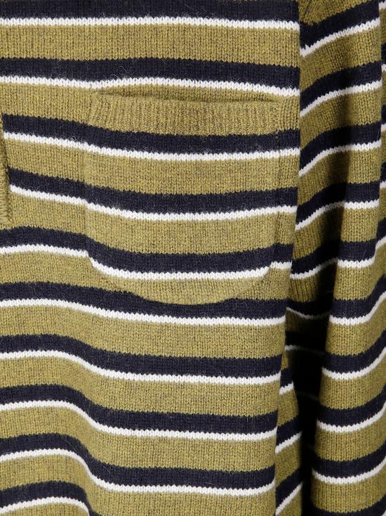 25FW 바움 운드 페르드가르텐 후드 티셔츠 24455 C5042 Ivy Green Stripe - BAUM UND PFERDGARTEN