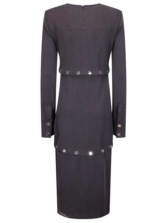 25FW 스포트막스 롱 원피스 2522626102600 004 BLACK - SPORTMAX
