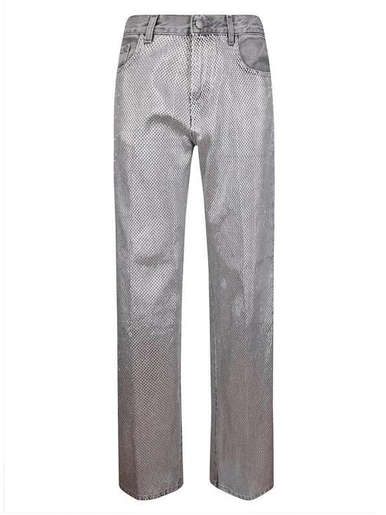 25FW 하이쿠레 데님 팬츠 HEW03330DF174 L0903 STAPLED BLACK