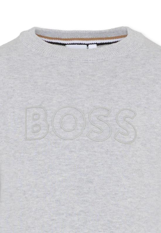25FW [키즈] 보스 니트/스웻셔츠 J52338 A32 GREY - BOSS
