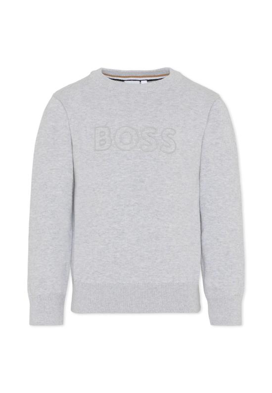 25FW [키즈] 보스 니트/스웻셔츠 J52338 A32 GREY