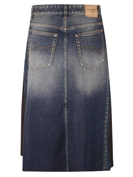 25FW 발렌시아가 미디 스커트 838770 TST051000 Black - BALENCIAGA