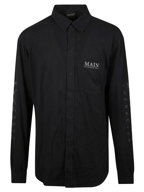 25FW 발렌시아가 셔츠 850260 TTVB91083 Black