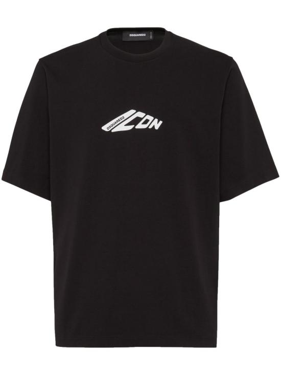 25FW 디스퀘어드2 반팔 티셔츠 S79GC0096 D20033900 Black