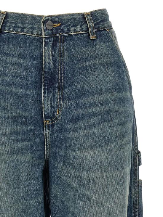 25FW 칼하트 WIP 스트레이트 팬츠 I034225 014Q Blue - CARHARTT WIP