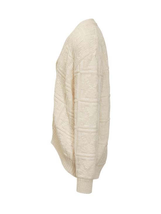 25FW 오프화이트 스웨터 OMHB02LF25KNI001 0B58 CREAM BEECH - OFF WHITE