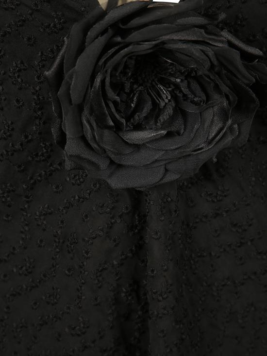 25FW 생로랑 미디 원피스 842362 Y3K471000 Black - SAINT LAURENT