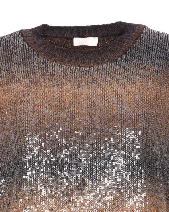 25FW 리우조 미디 원피스 MF5488MA14R S9472 Brown - LIU JO