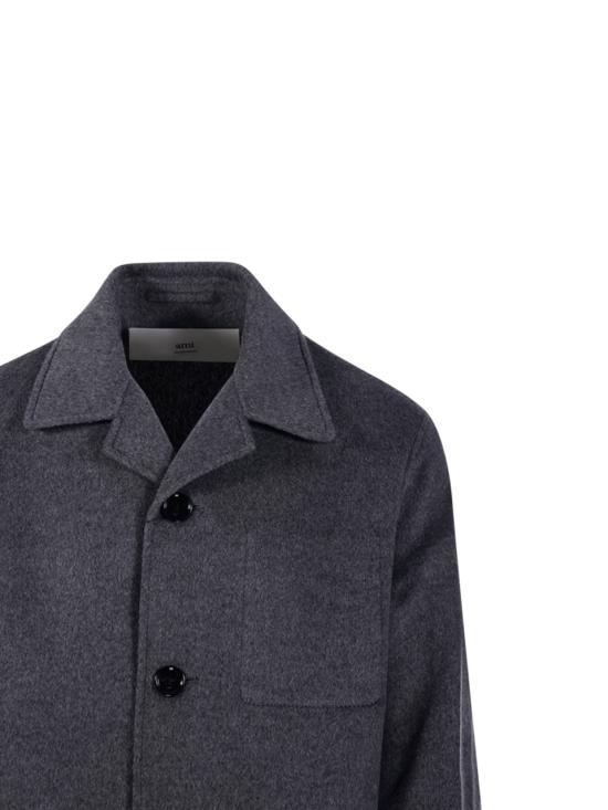 25FW 아미 코트 HCO471 WV0022 055 HEATHER GREY - AMI