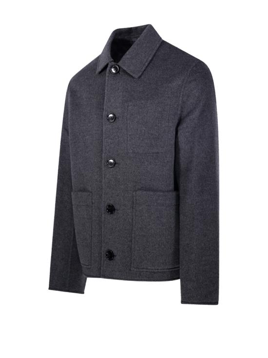 25FW 아미 플란넬 자켓 HJK844 WV0022 055 HEATHER GREY - AMI