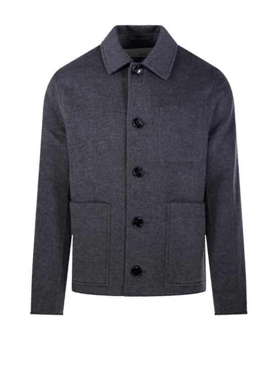 25FW 아미 플란넬 자켓 HJK844 WV0022 055 HEATHER GREY