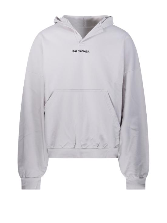 25FW 발렌시아가 후드 티셔츠 827939 TTVJ2 3307 OFF WHITE BLACK