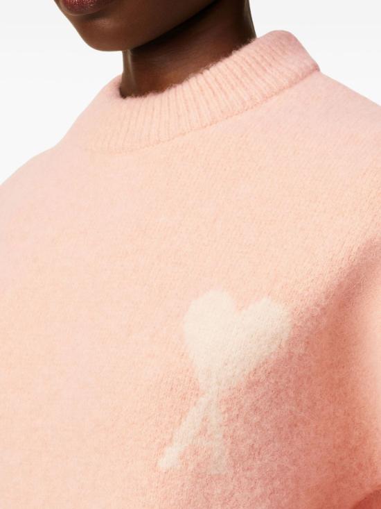 25FW 아미 ADC 크루넥 스웨터 UKS836KN0135 6807 Pink - AMI