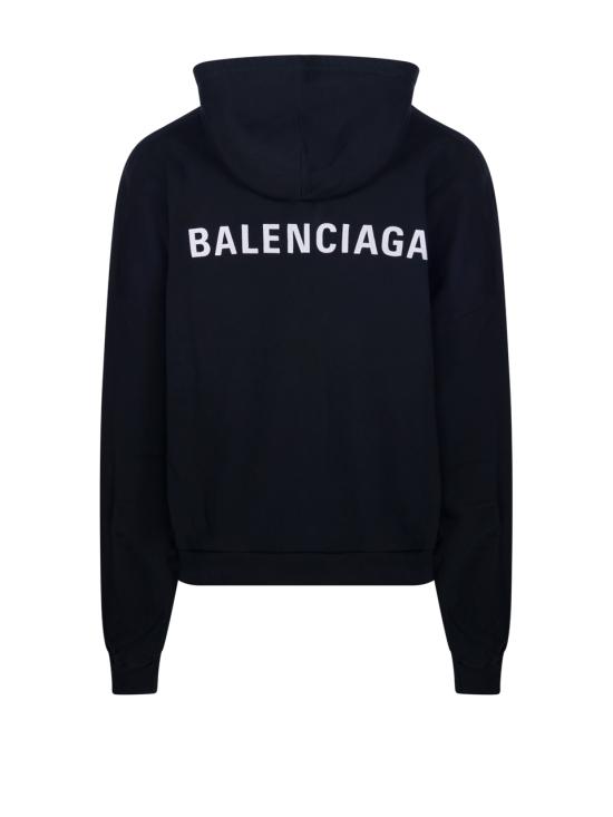25FW 발렌시아가 후드 티셔츠 827939 TTVJ2 1569 FADED BLACK WHITE - BALENCIAGA