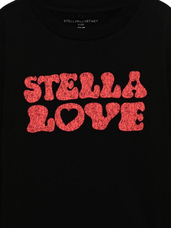 25FW [키즈] 스텔라 맥카트니 티셔츠 TX8C20 Z0434 961 Black - STELLA MCCARTNEY