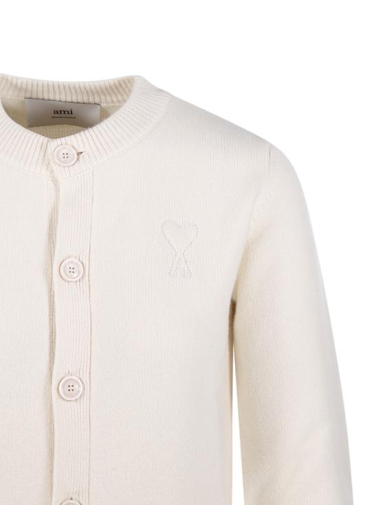 25FW 아미 가디건 FKC171KN0071185 IVORY DOM - AMI