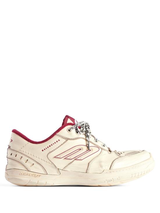 25FW 발렌시아가 햄튼스 미디움 원 아웃 스니커즈 841763 WCURS 9960 OFF WHITE RED