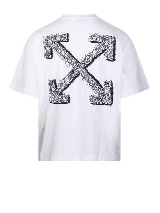 25FW 오프화이트 탑 OMAA120F25 JER00C 0110 WHITE BLACK - OFF WHITE