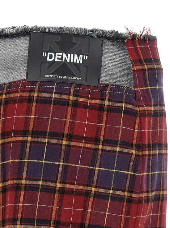 25FW 오프화이트 스커트 OWYF02FF25DEN00112601260 - OFF WHITE